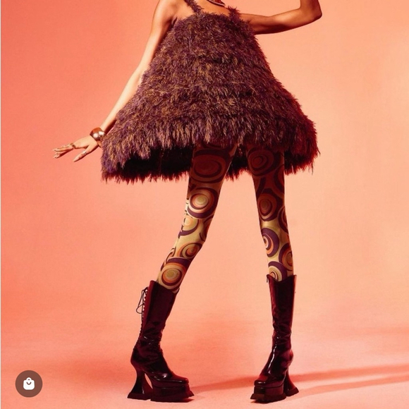 John Fluevog MUNSTER MAX MAGNOLIA ZIP-UP PLATFORM TALL BOOTS Size 8 - Picture 14 of 16